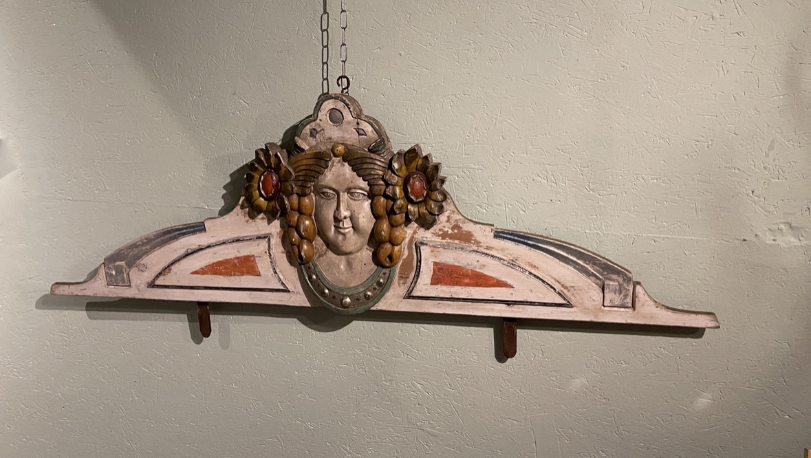 Antique ornament of a merry-go-round