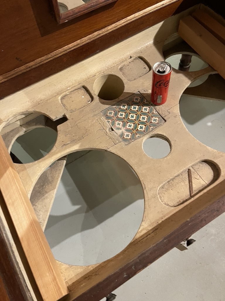 Antique desk but also a washstand