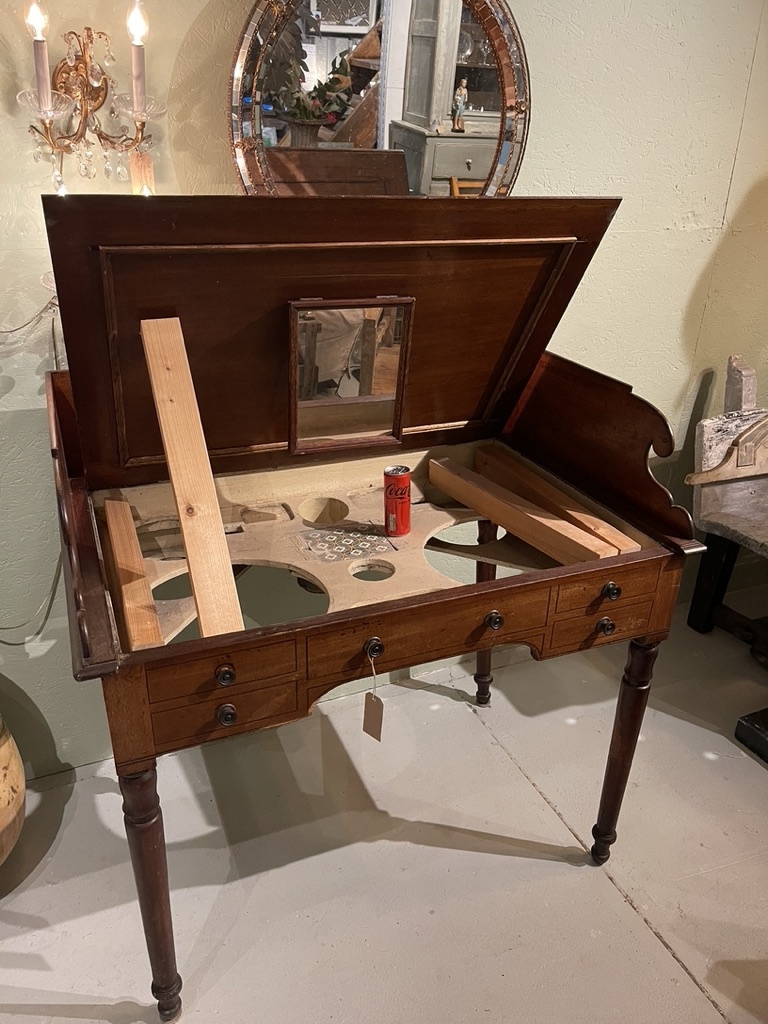 Antique desk but also a washstand