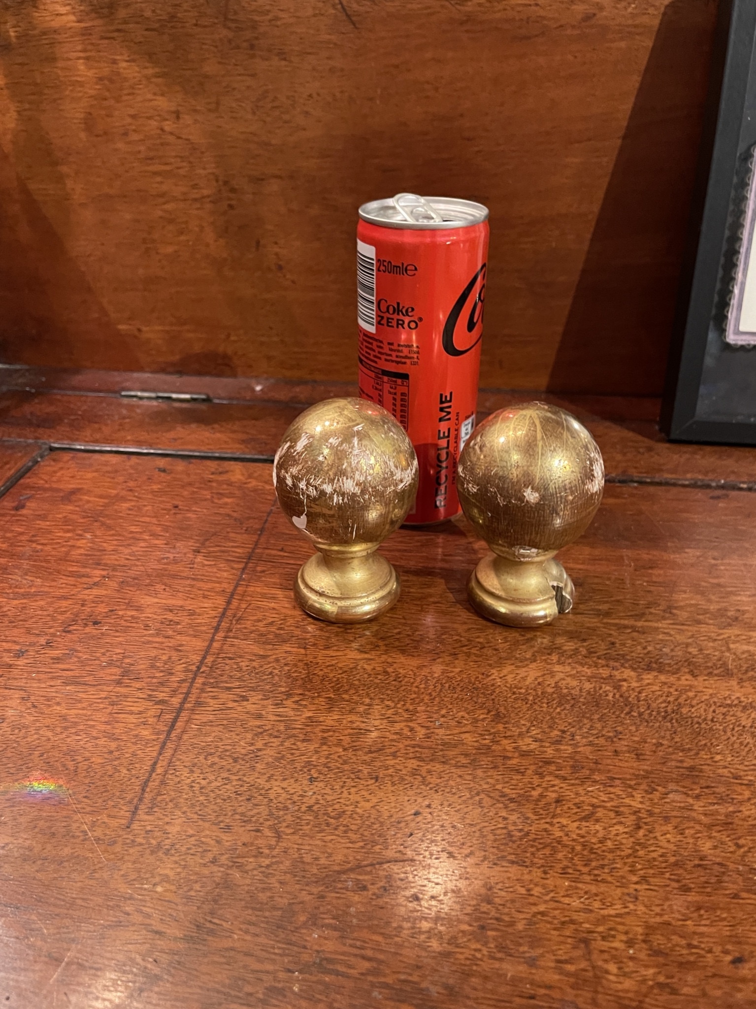 Antique gilded balls