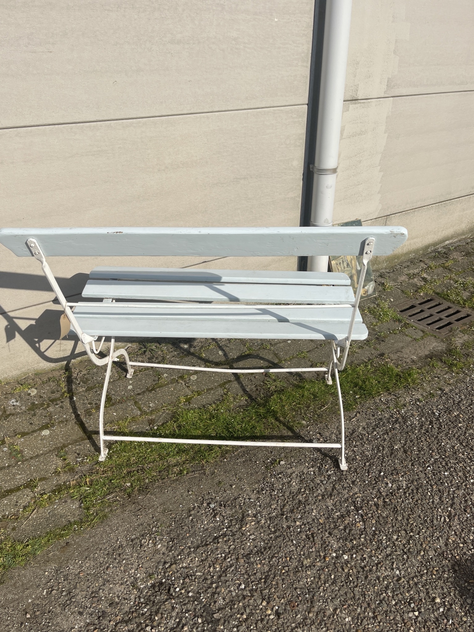 Antique French garden bench