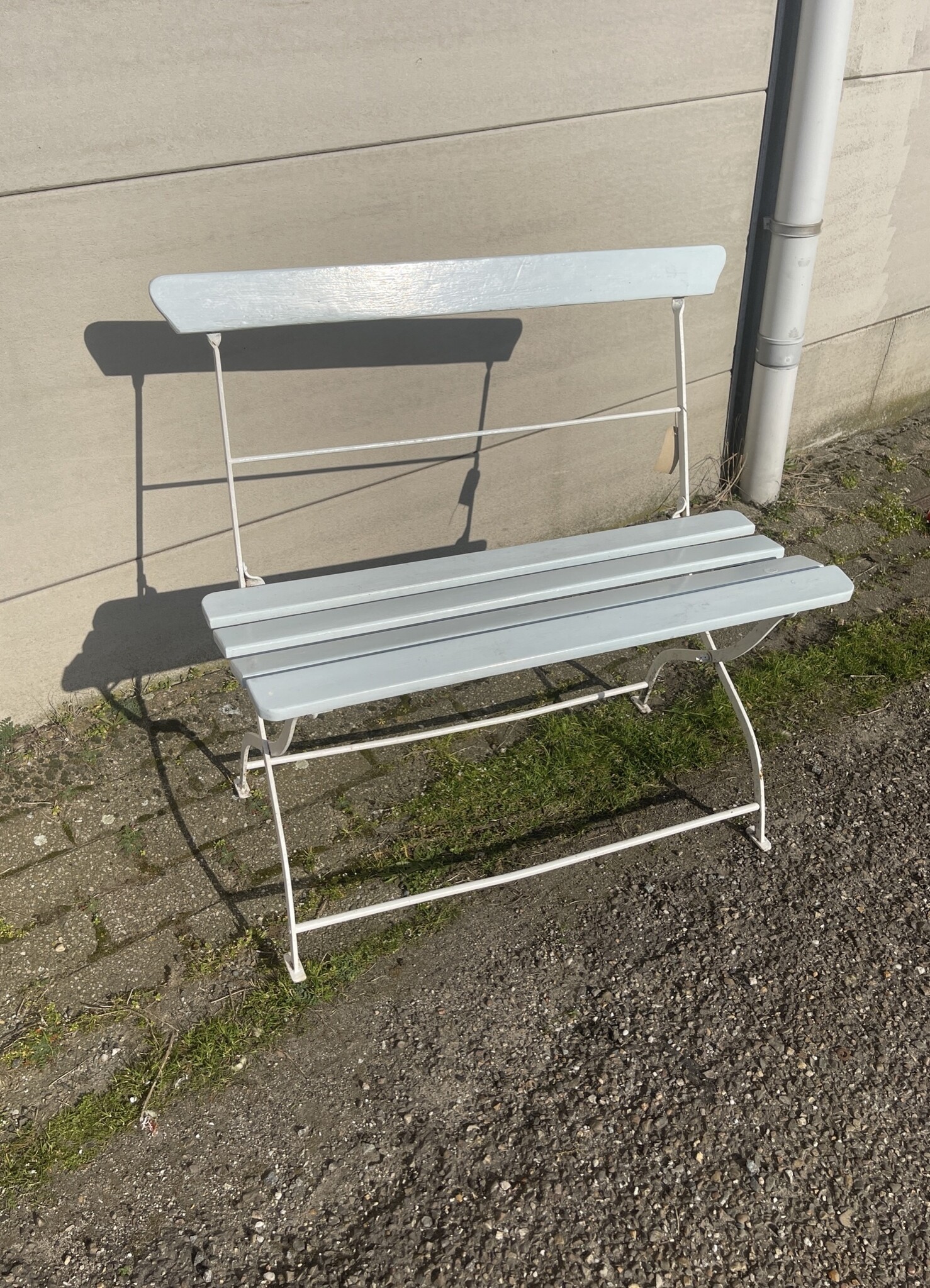 Antique French garden bench
