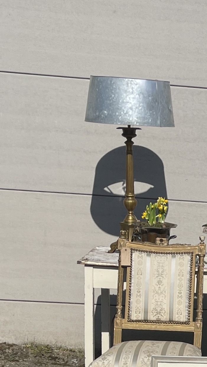 Lamp made from a antique church candlestick, with or without  shade