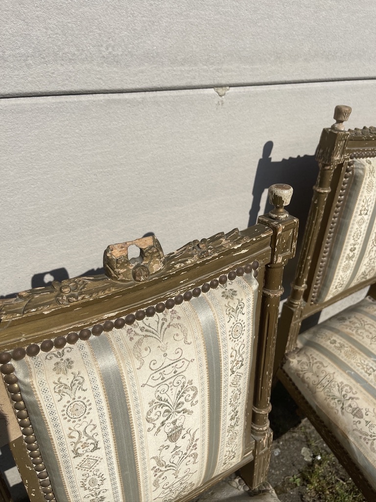 Pair of delicate antique chairs