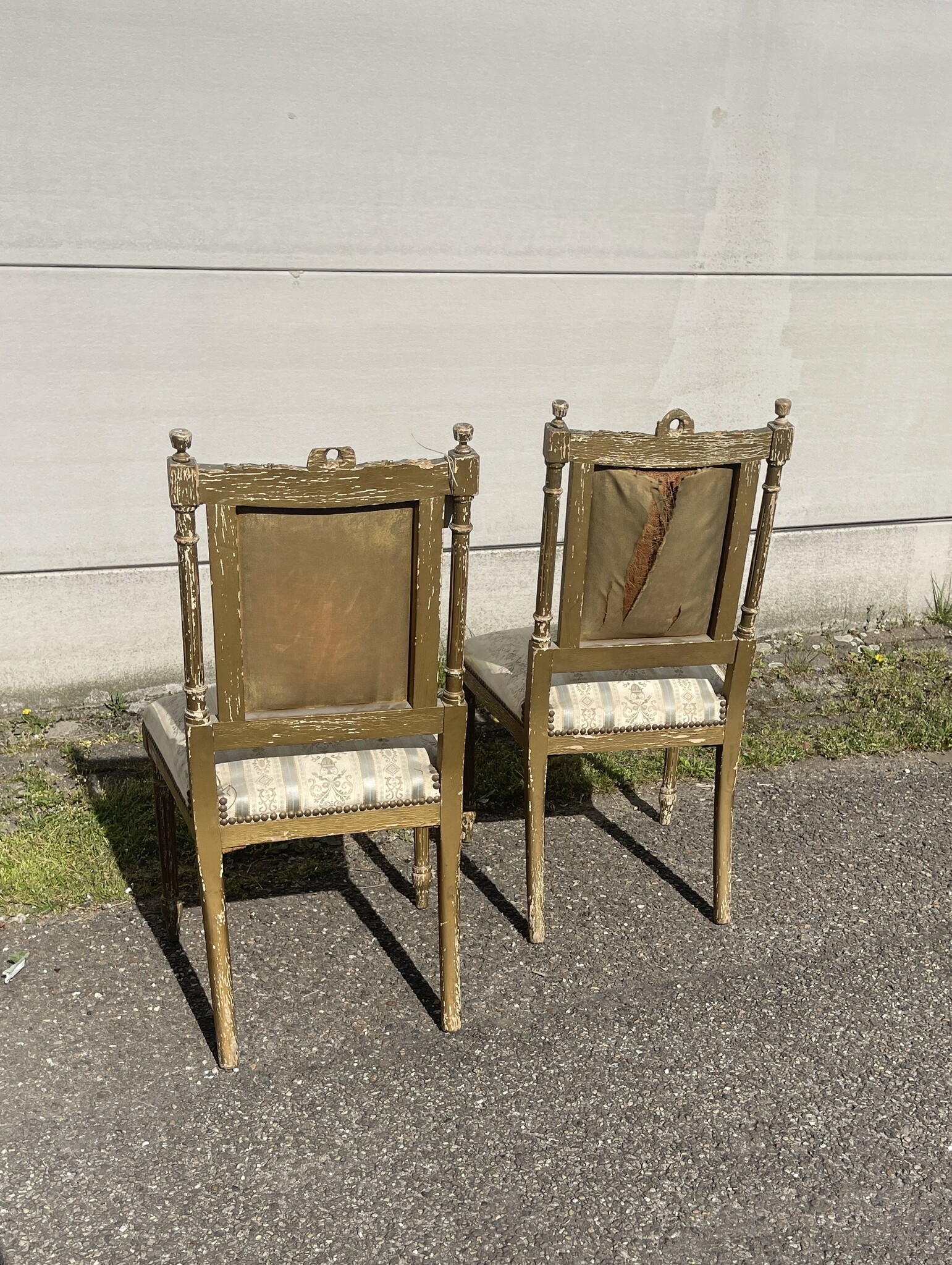 Pair of delicate antique chairs