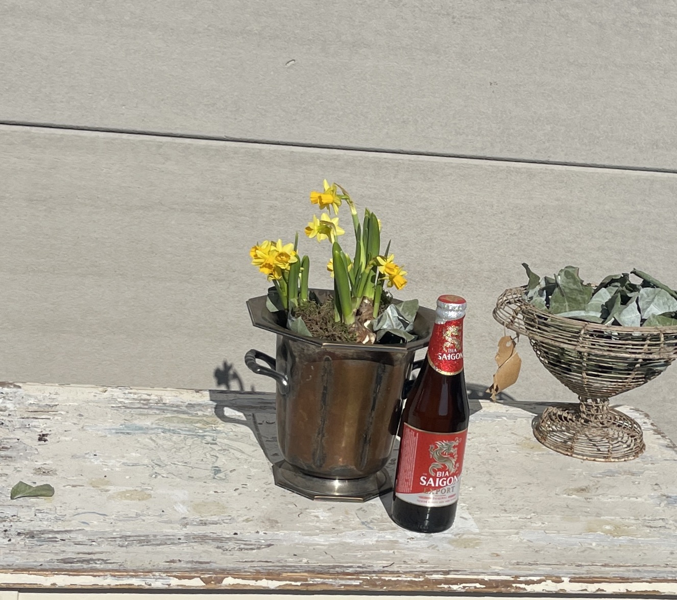 Vintage small wine cooler or ice bucket