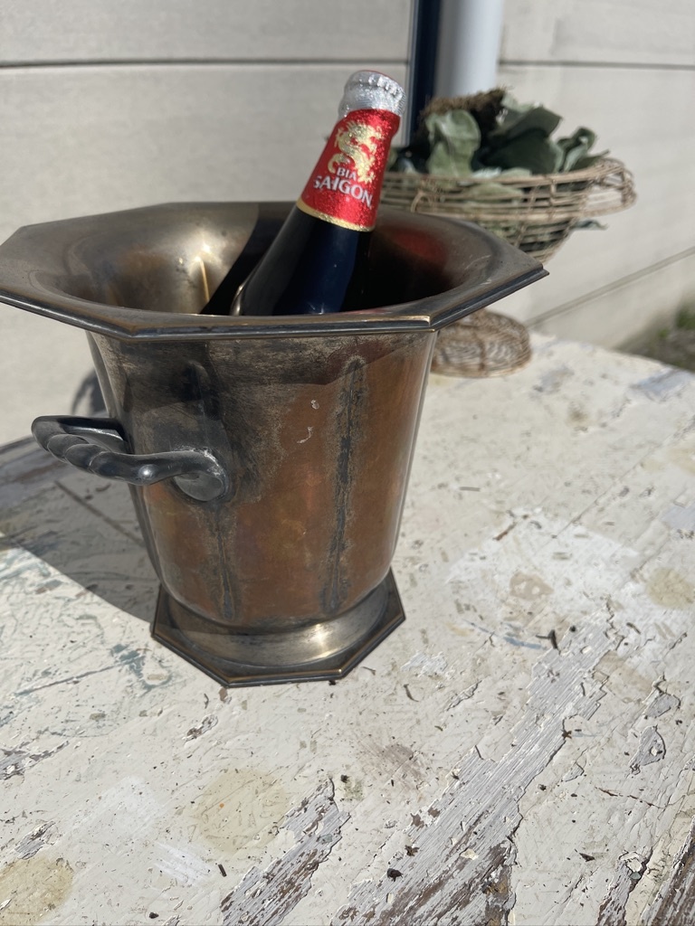 Vintage small wine cooler or ice bucket