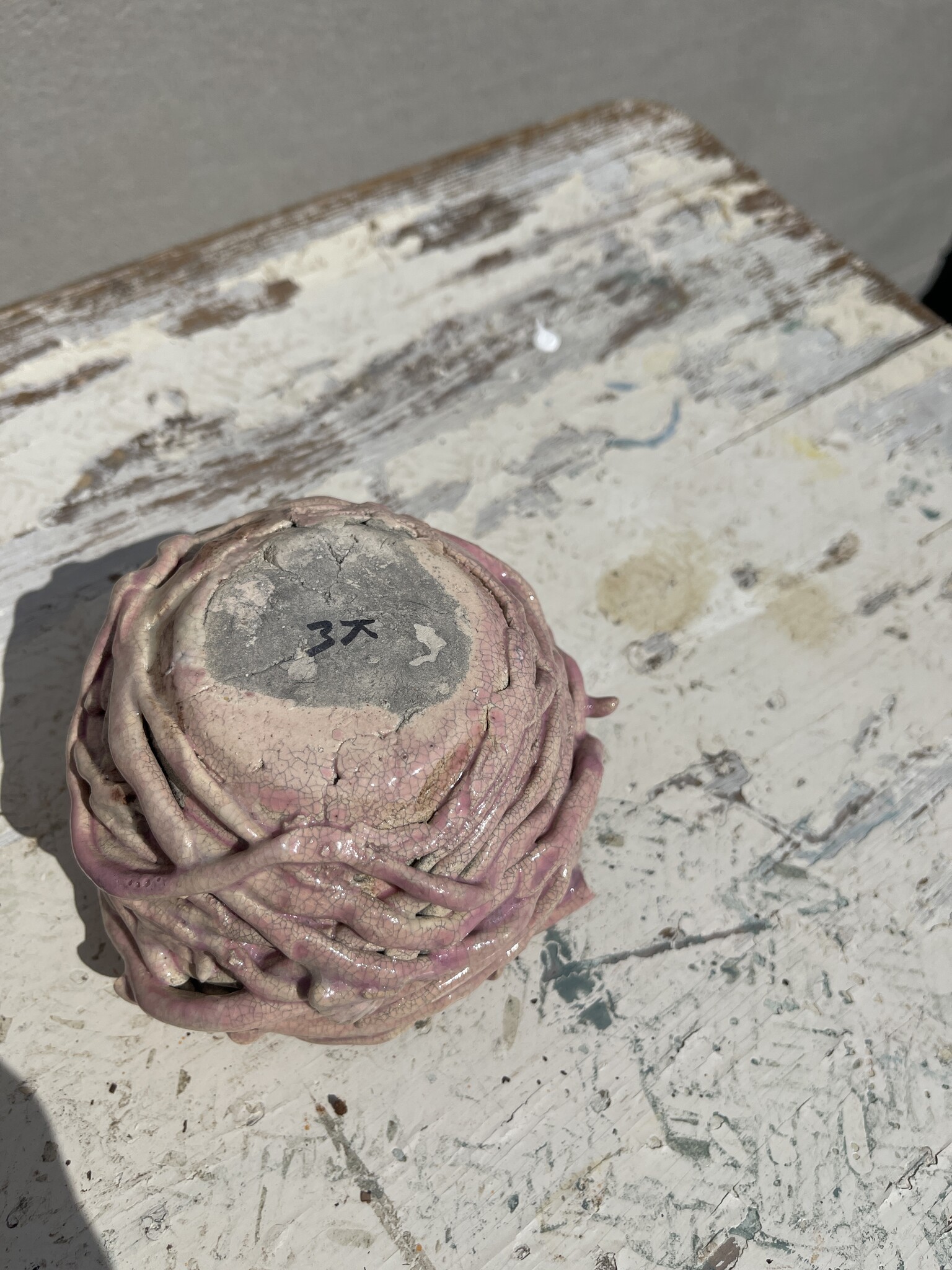 Ceramic bird nest