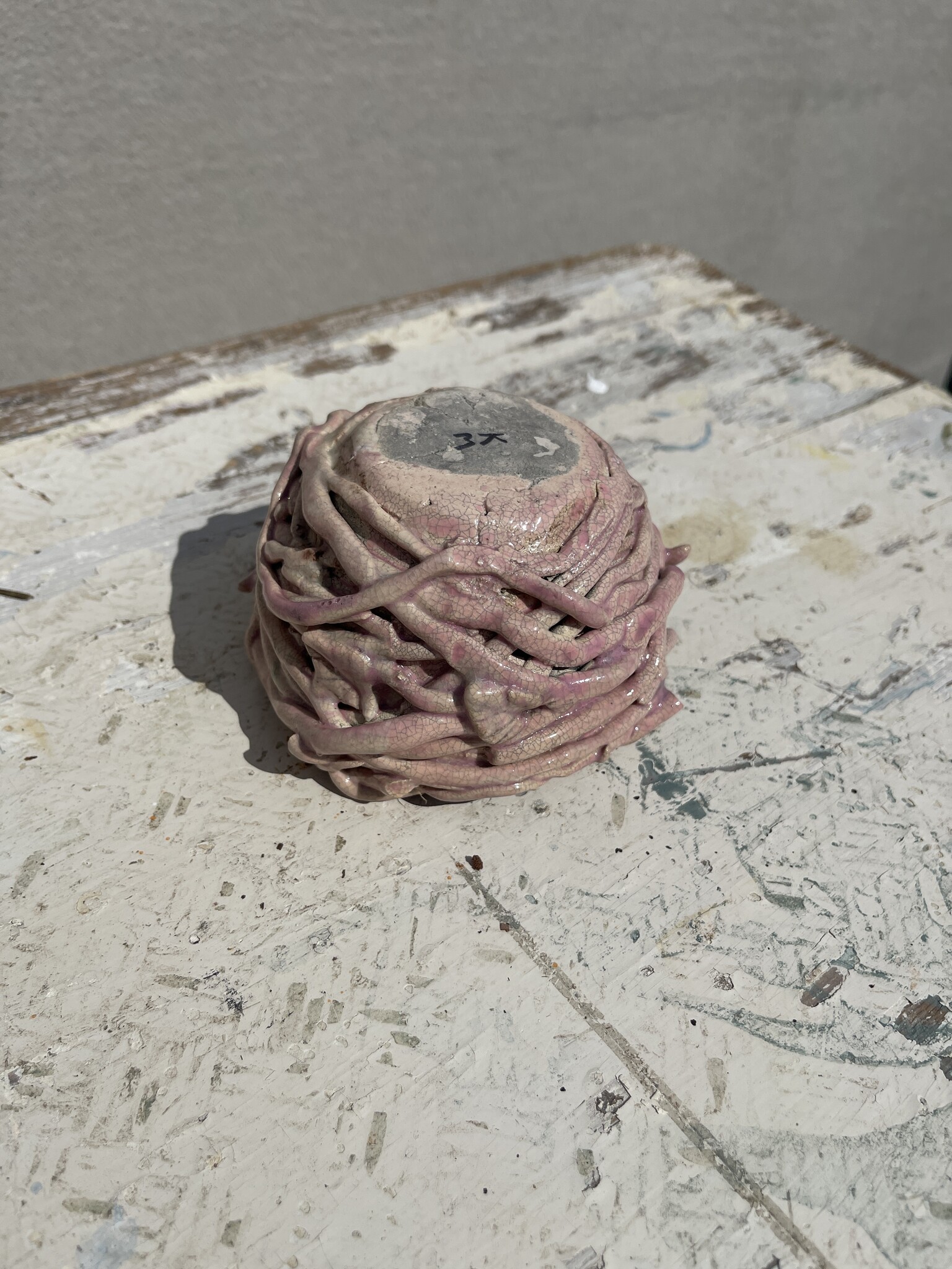 Ceramic bird nest