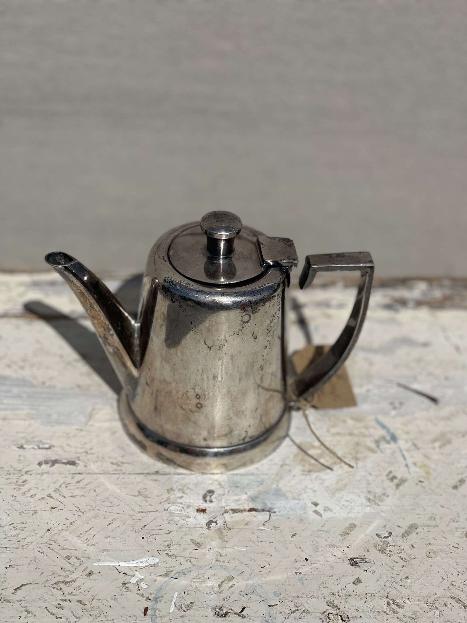Hotel silver tea pot, for one