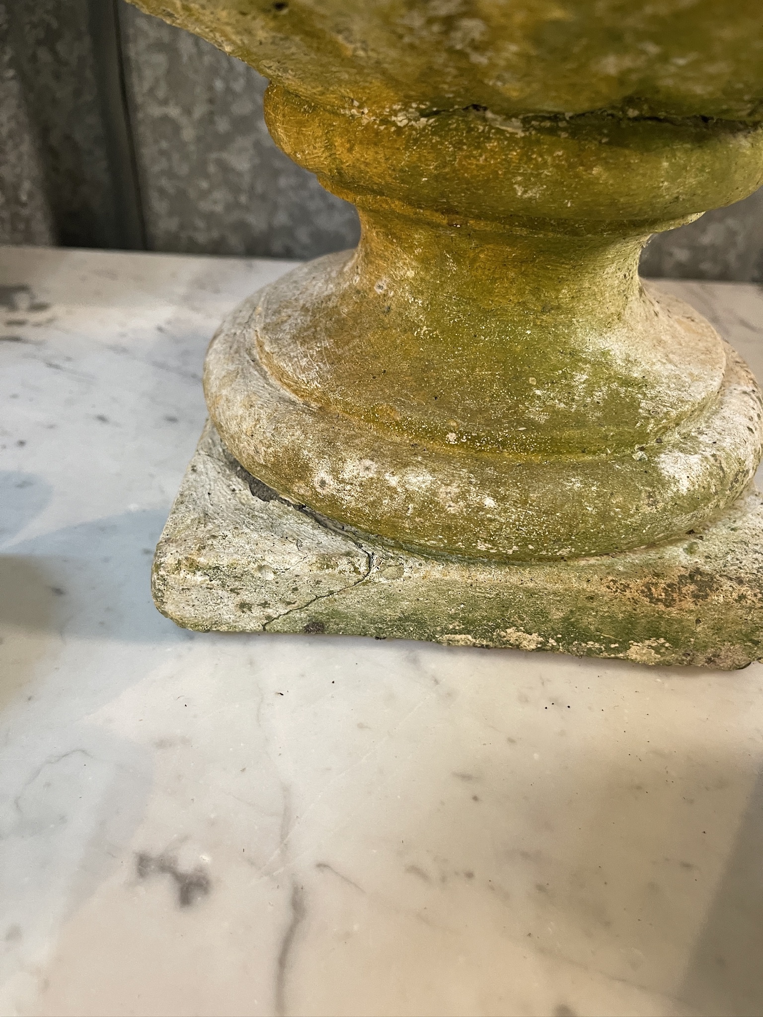 Pair of vintage cement planters