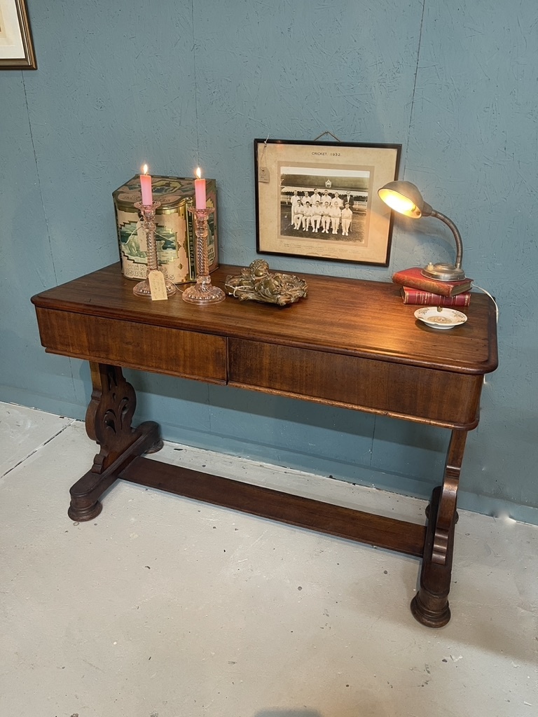 Antique side board with two drawers