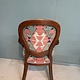 Antique chair re-upholstered with an antique kelim