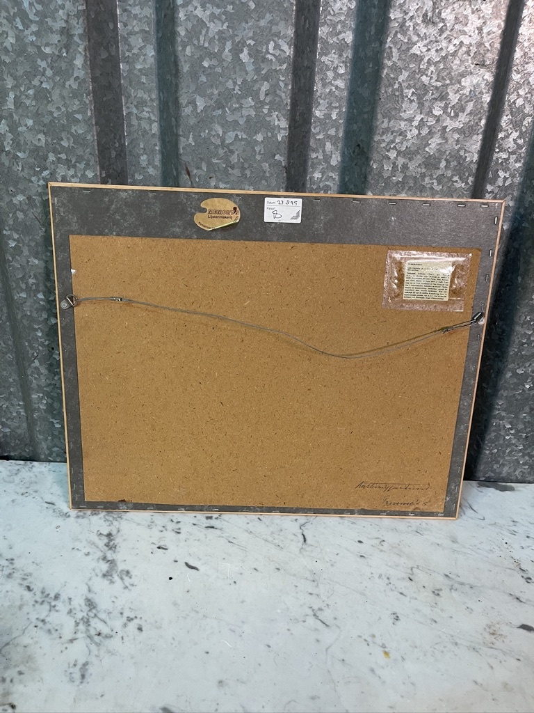 Watercolor  landscape in the Provence by Ton Verkroost