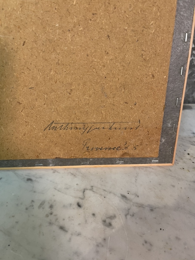 Watercolor  landscape in the Provence by Ton Verkroost