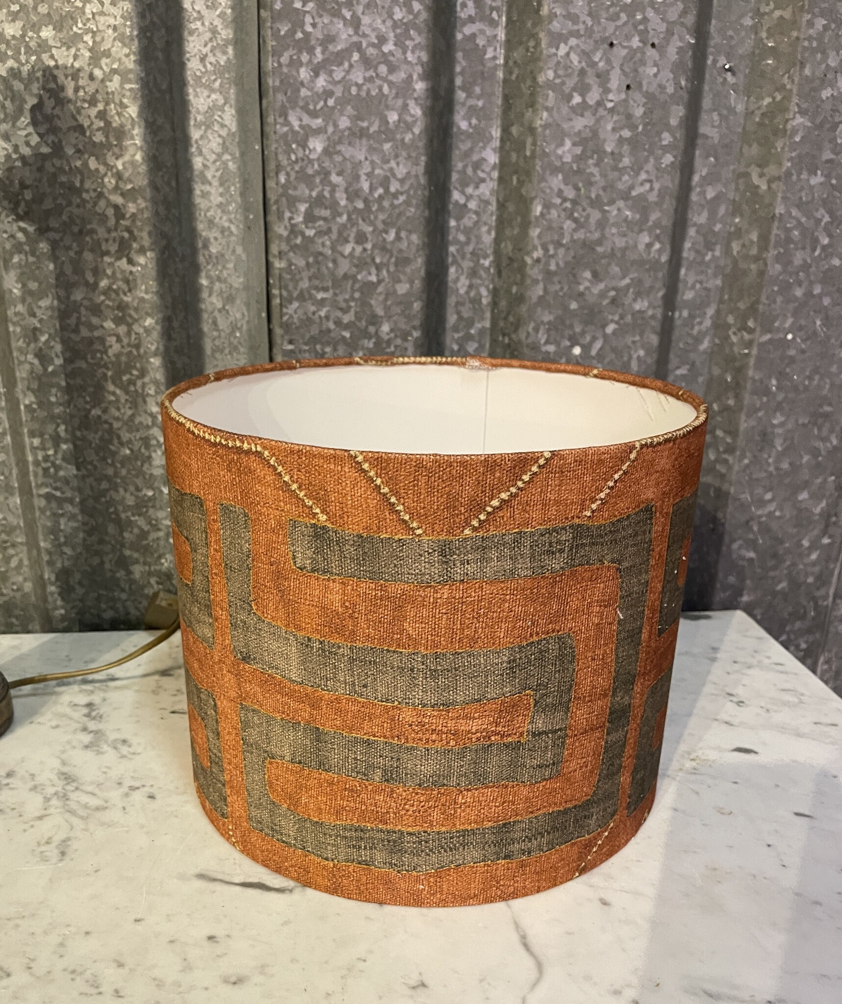 Mooie vintage marmeren lamp met of zonder kap