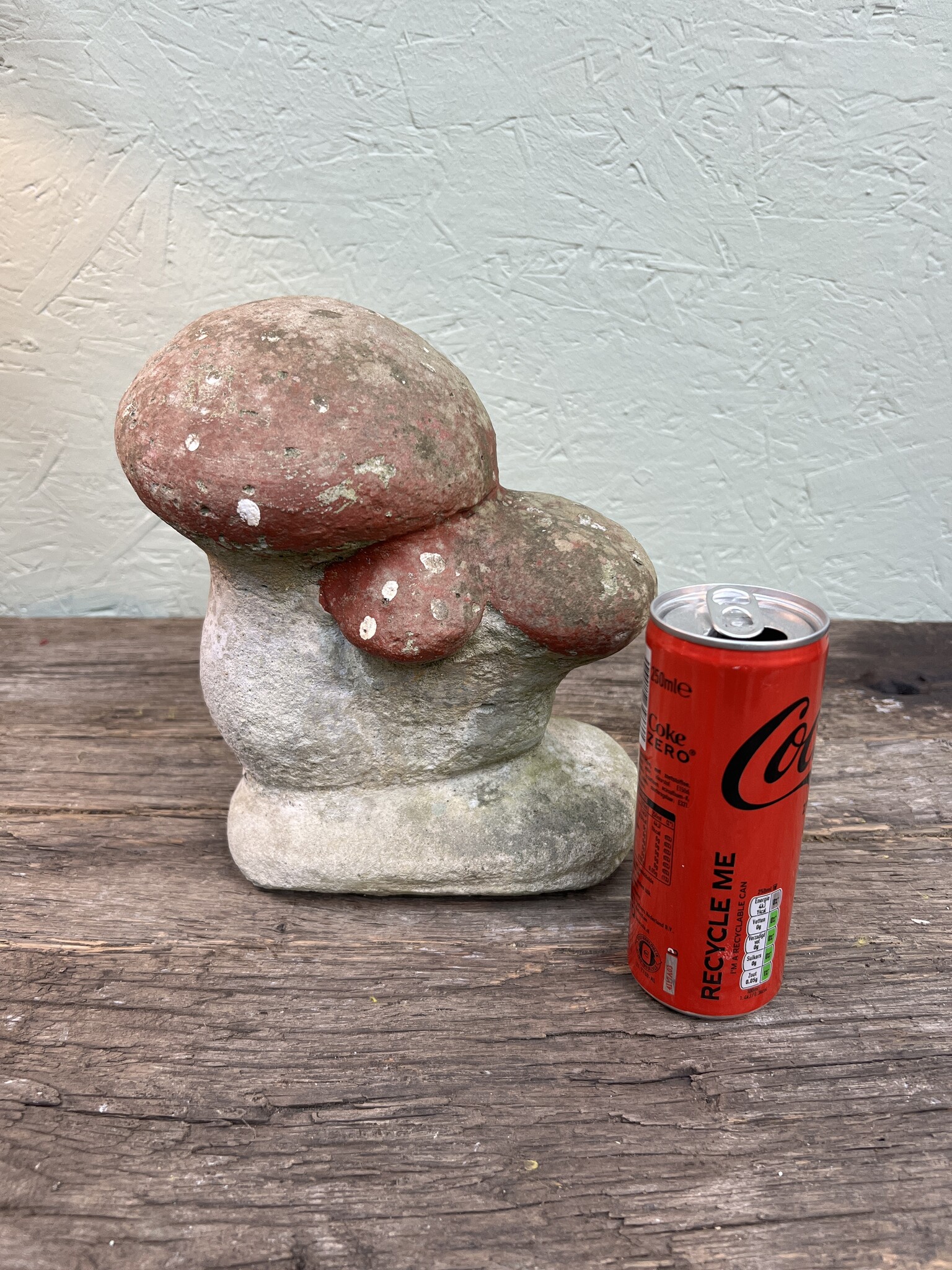 Vintage toadstool, red with whitish dots