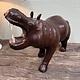 Vintage leather hippo