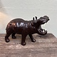 Vintage leather hippo