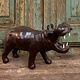 Vintage leather hippo