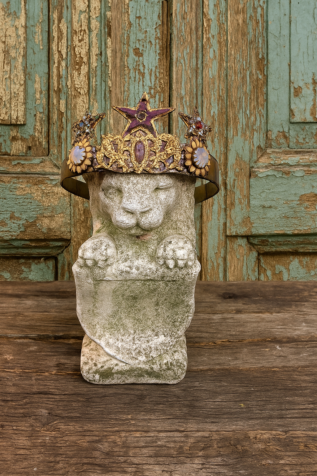 Antique crown for religious statue or procession