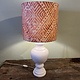 White stoneware lamp, with or without shade