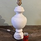 White stoneware lamp, with or without shade