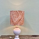White stoneware lamp, with or without shade