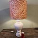 White stoneware lamp, with or without shade