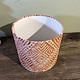 Bespoke lamp shade with diamond pattern
