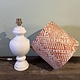 Bespoke lamp shade with diamond pattern