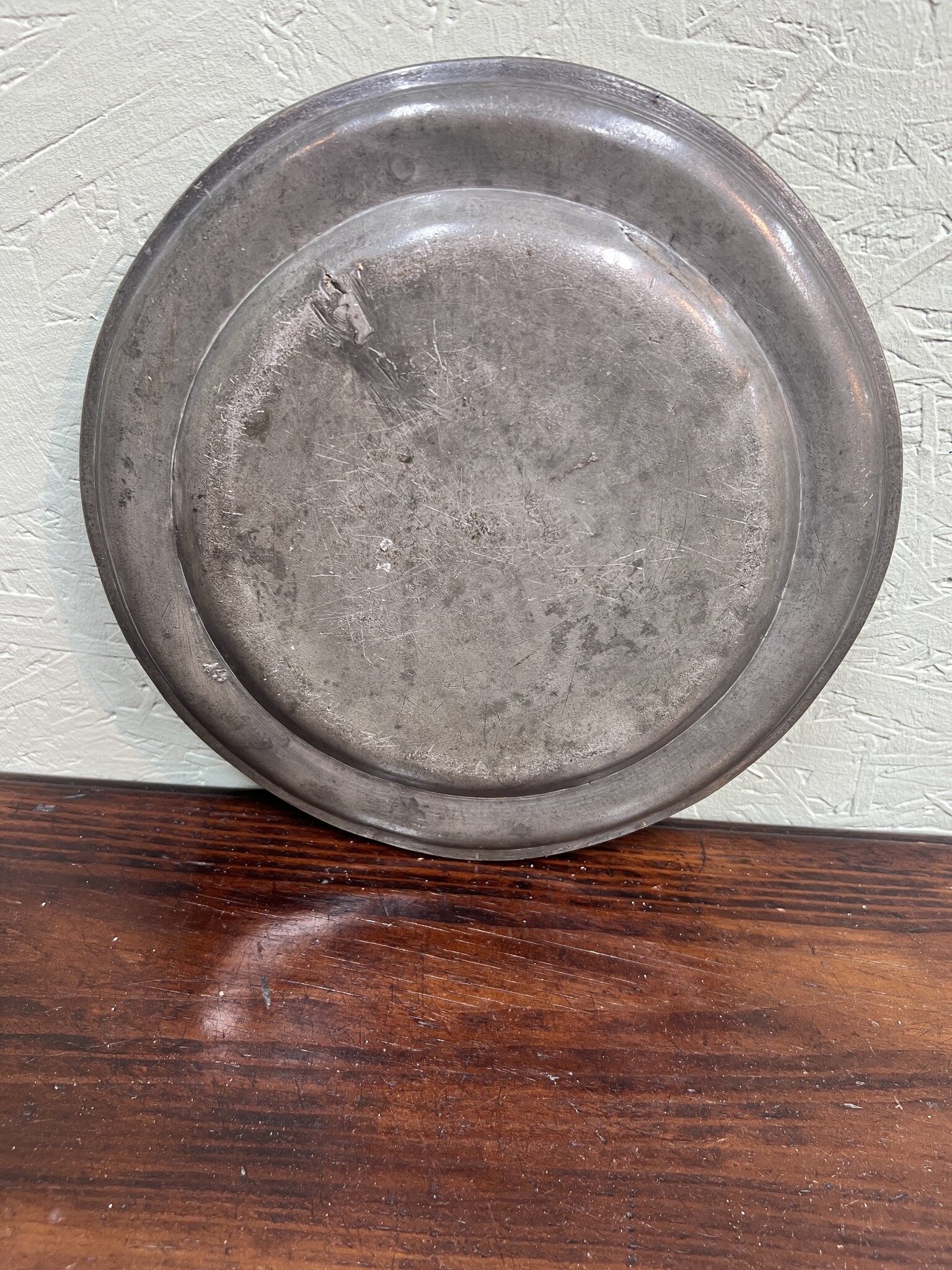 Antique tin dish