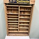 Vintage small shop cabinet with cubicles