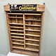 Vintage small shop cabinet with cubicles