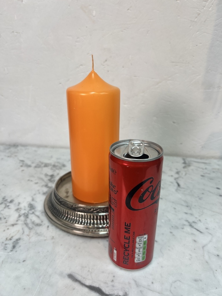 Top quality block candle,orange