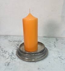 Block candle orange