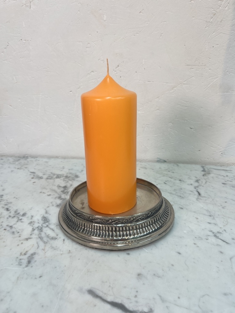 Top quality block candle,orange