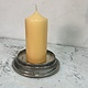 Top quality block candle, dark ivory