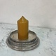 Top quality block candle, oker
