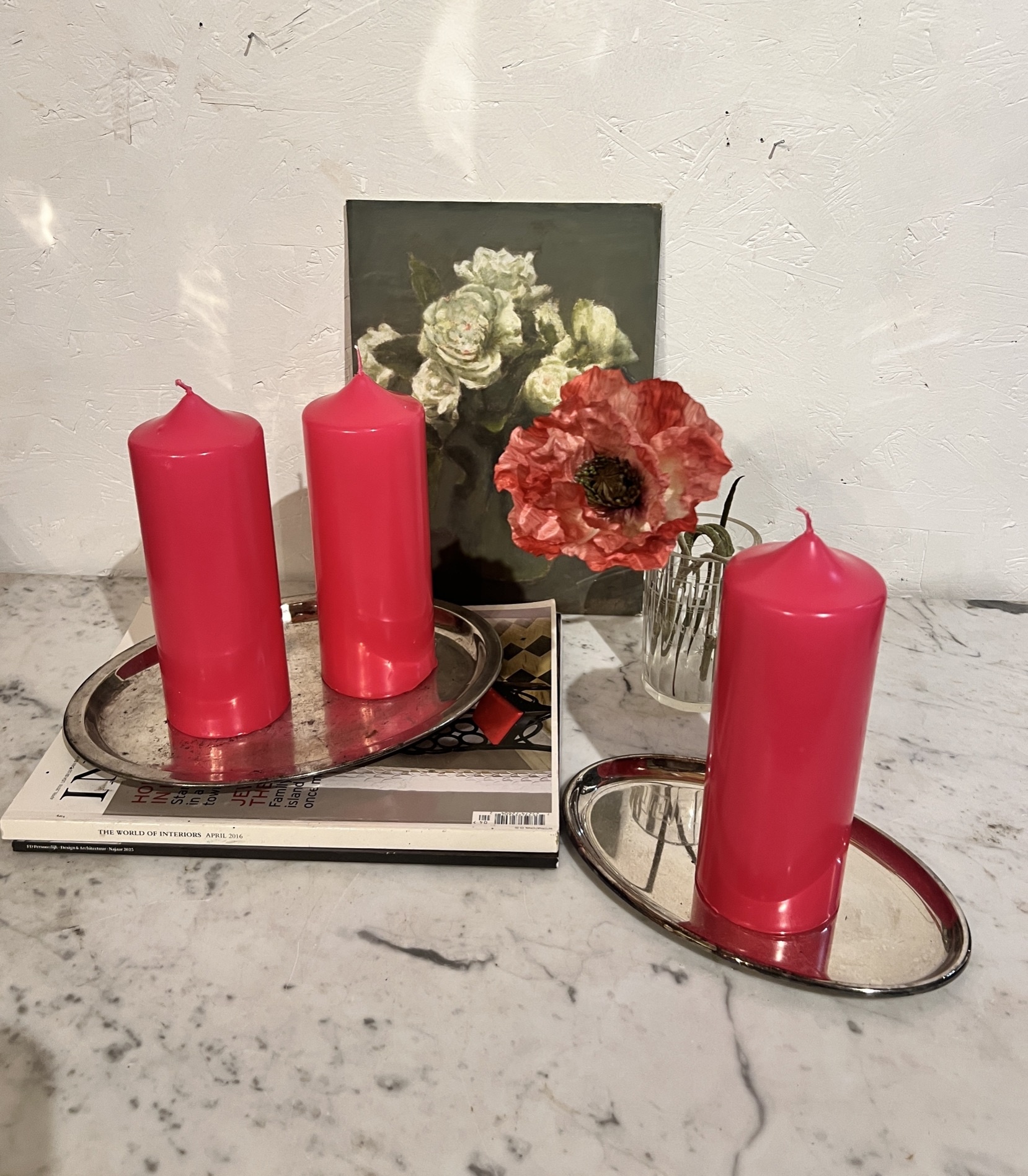 Top kwaliteit stompkaars, Fuchsia