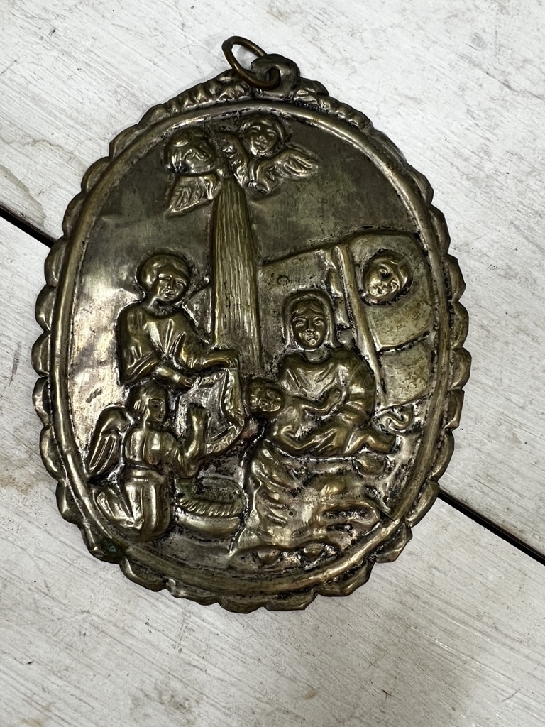 Ex voto met kerststal