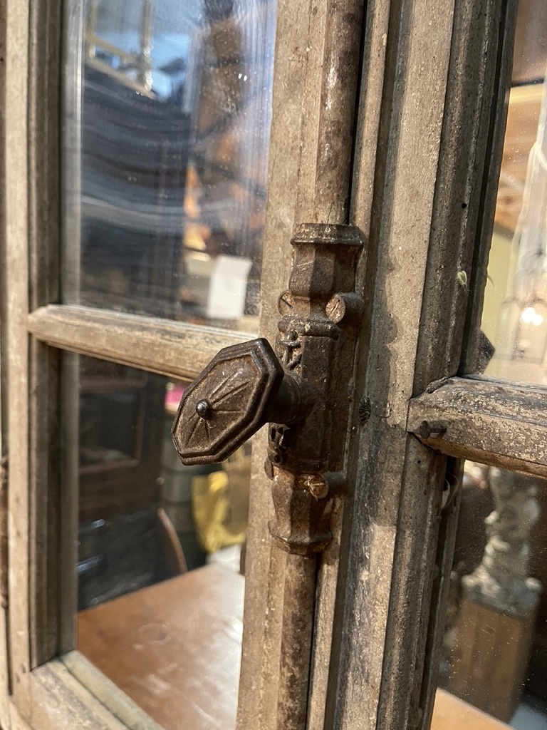 Antique window frame with new mirrors