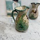 Vintage ceramic wine pitcher