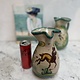 Vintage ceramic wine pitcher