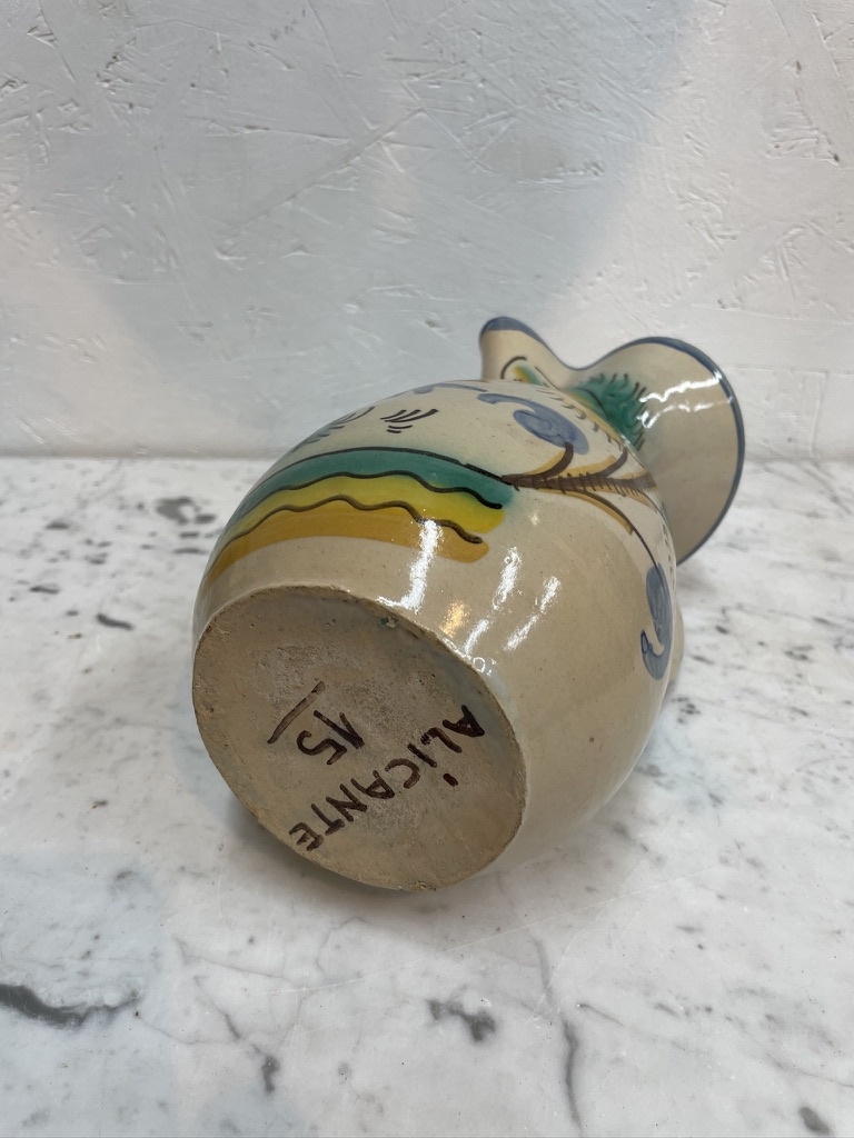 Vintage ceramic wine pitcher