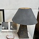 Vintage lamp with painted lampshade