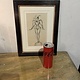 Drawing of circus lady balancing on a bal, Robert Lepeltier,  in lovely old frame