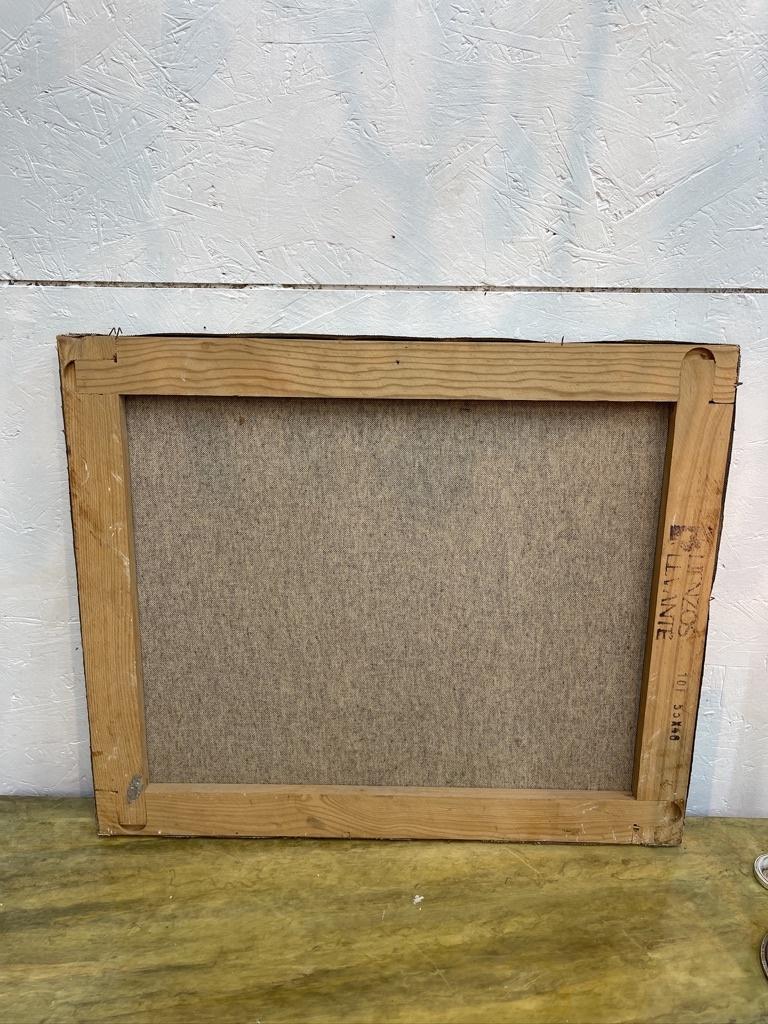 Vrolijk 'keukenschilderij' van uien uit een pot