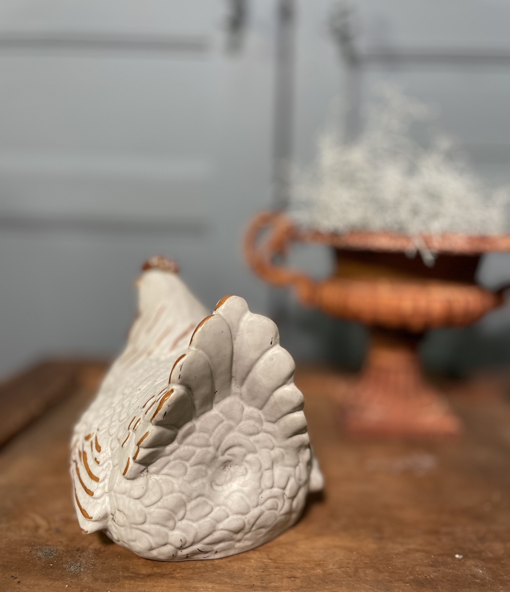 Vintage ceramic chicken
