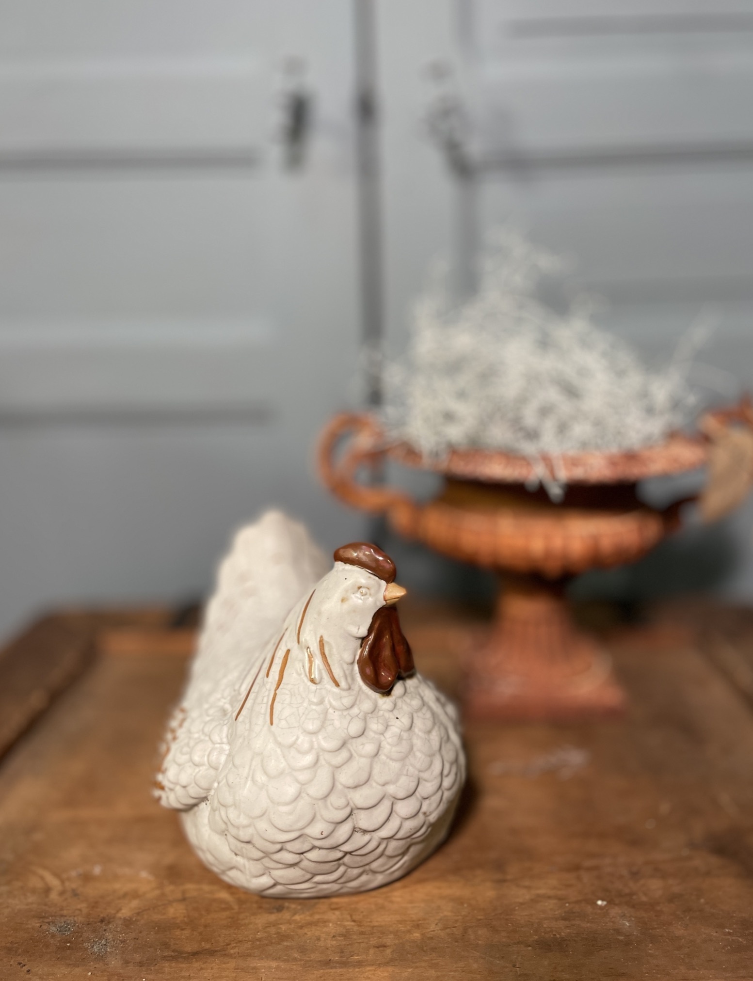 Vintage ceramic chicken